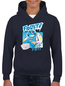 Frozeti the Yeti - Cool Dippin’ Dots Ice Cream Graphic Youth's Hoodie