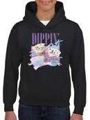 Dippin’ Dots Ice Cream Delight - Retro Pastel Graphic Youth's Hoodie