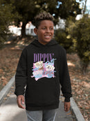 Dippin’ Dots Ice Cream Delight - Retro Pastel Graphic Youth's Hoodie