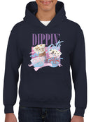 Dippin’ Dots Ice Cream Delight - Retro Pastel Graphic Youth's Hoodie