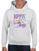 Dippin’ Dots Ice Cream Delight - Retro Pastel Graphic Youth's Hoodie