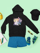 Retro Dippin’ Dots Delight - Colorful Ice Cream Treat Graphic Youth's Hoodie