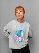 Frozeti the Yeti - Dippin’ Dots Fun Graphic Women's Sweatshirt