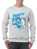 Frozeti the Yeti - Cool Dippin’ Dots Ice Cream Graphic Men's Sweatshirt