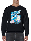 Frozeti the Yeti - Cool Dippin’ Dots Ice Cream Graphic Men's Sweatshirt