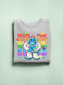 Frozeti the Yeti - Taste the Fun Dippin' Dots Graphic Men's Sweatshirt
