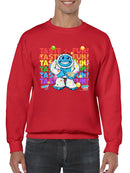 Frozeti the Yeti - Taste the Fun Dippin' Dots Graphic Men's Sweatshirt