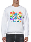 Frozeti the Yeti - Taste the Fun Dippin' Dots Graphic Men's Sweatshirt