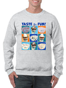 Taste the Fun - Dippin’ Dots Ice Cream Assorted Treats Graphic Men's Sweatshirt