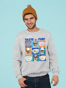 Taste the Fun - Dippin’ Dots Ice Cream Assorted Treats Graphic Men's Sweatshirt