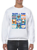 Taste the Fun - Dippin’ Dots Ice Cream Assorted Treats Graphic Men's Sweatshirt