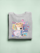Retro Dippin’ Dots Delight - Colorful Ice Cream Treat Graphic Women's Sweatshirt