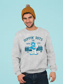 Taste the Fun Frozeti Dippin' Dots Retro Yeti Graphic Men's Sweatshirt