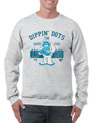 Taste the Fun Frozeti Dippin' Dots Retro Yeti Graphic Men's Sweatshirt