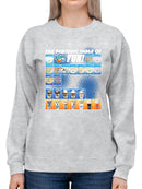 Periodic Table of Fun - Dippin’ Dots Ice Cream Graphic Women's Sweatshirt