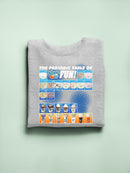Periodic Table of Fun - Dippin’ Dots Ice Cream Graphic Women's Sweatshirt