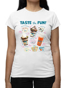 Dippin' Dots Variety Tee - Ice Cream Flavors Graphic