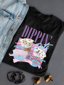 Dippin’ Dots Ice Cream Delight - Retro Pastel Graphic