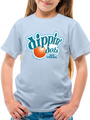 Retro Dippin' Dots Logo Graphic Tee - Ice Cream Lovers Graphic Youth's T-shirt