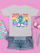 Frozeti the Yeti - Taste the Fun Dippin' Dots Graphic Youth's T-shirt