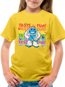 Frozeti the Yeti - Taste the Fun Dippin' Dots Graphic Youth's T-shirt