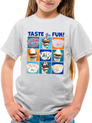 Taste the Fun - Dippin’ Dots Ice Cream Assorted Treats Graphic Youth's T-shirt