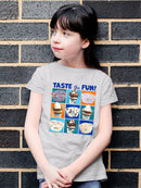 Taste the Fun - Dippin’ Dots Ice Cream Assorted Treats Graphic Youth's T-shirt