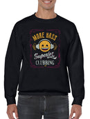 More Bass - Superior Clubbing Retro Emoji DJ Men's Sweatshirt
