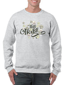 The Tribe - Vintage Emoji Crew Unity Graphic Men's Sweatshirt