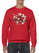 The Tribe - Vintage Emoji Crew Unity Graphic Men's Sweatshirt
