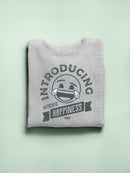Introducing Happiness - Retro Laughing Emoji Men's Sweatshirt