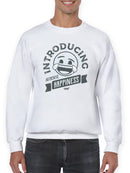 Introducing Happiness - Retro Laughing Emoji Men's Sweatshirt