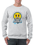 Sensei Emoji Dojo - Wise Master Retro Graphic Men's Sweatshirt