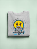 Sensei Emoji Dojo - Wise Master Retro Graphic Men's Sweatshirt