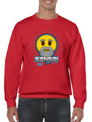 Sensei Emoji Dojo - Wise Master Retro Graphic Men's Sweatshirt