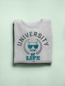 University of Life - Dark Emoji College Style Graphic Men's Sweatshirt
