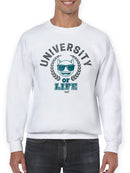 University of Life - Dark Emoji College Style Graphic Men's Sweatshirt