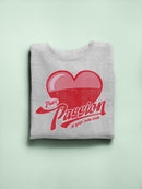 Pure Passion Emoji - Bold Heart Graphic Men's Sweatshirt