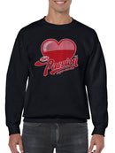 Pure Passion Emoji - Bold Heart Graphic Men's Sweatshirt