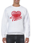 Pure Passion Emoji - Bold Heart Graphic Men's Sweatshirt