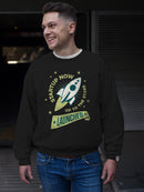 Launched - Startup Rocket Retro Graphic Men's Sweatshirt