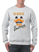 Classic Pure Gentleman - Vintage Mustache Bow Tie Men's Sweatshirt