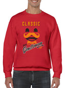 Classic Pure Gentleman - Vintage Mustache Bow Tie Men's Sweatshirt
