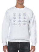 Zodiac Smiley Signs - Astrological Horoscope Emoji Men's Sweatshirt