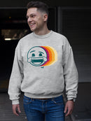 Laughing Layers - Retro Emoji Aesthetic Graphic Men's Sweatshirt