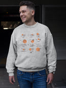 Celestial Zodiac Emoji - Astrology Horoscope Constellation Men's Sweatshirt