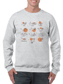 Celestial Zodiac Emoji - Astrology Horoscope Constellation Men's Sweatshirt