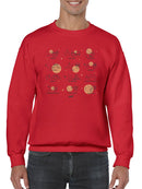 Celestial Zodiac Emoji - Astrology Horoscope Constellation Men's Sweatshirt