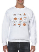 Celestial Zodiac Emoji - Astrology Horoscope Constellation Men's Sweatshirt