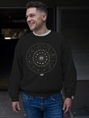 Zodiac Wheel Emoji  - Astrology Horoscope Constellation Men's Sweatshirt